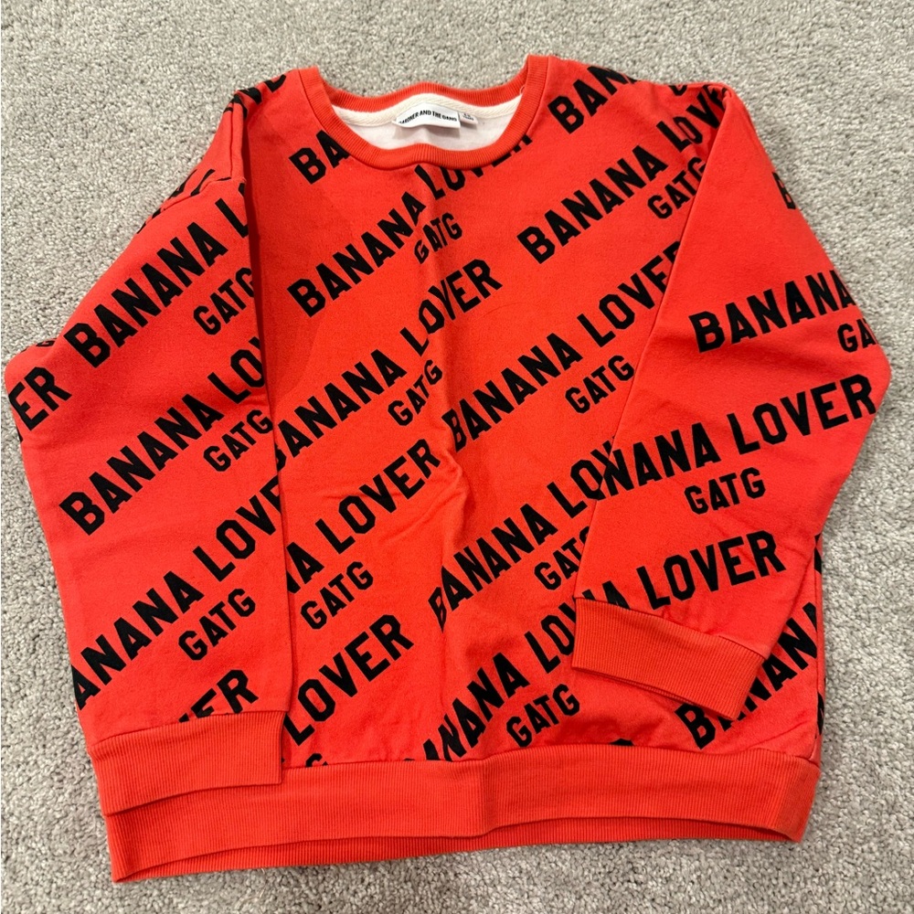 Banana Lover Kids Sweatshirt - Red